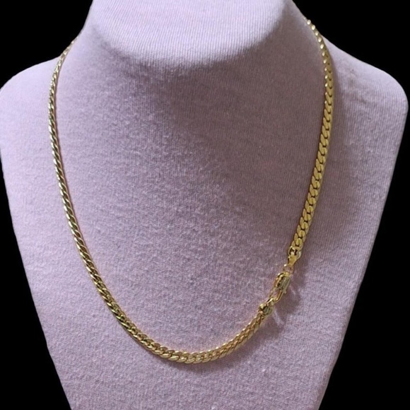 Gold plated Chain Necklace 18in - Picture 8 of 9